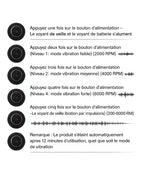 Balle de massage vibrante – 4 intensités & rechargeable