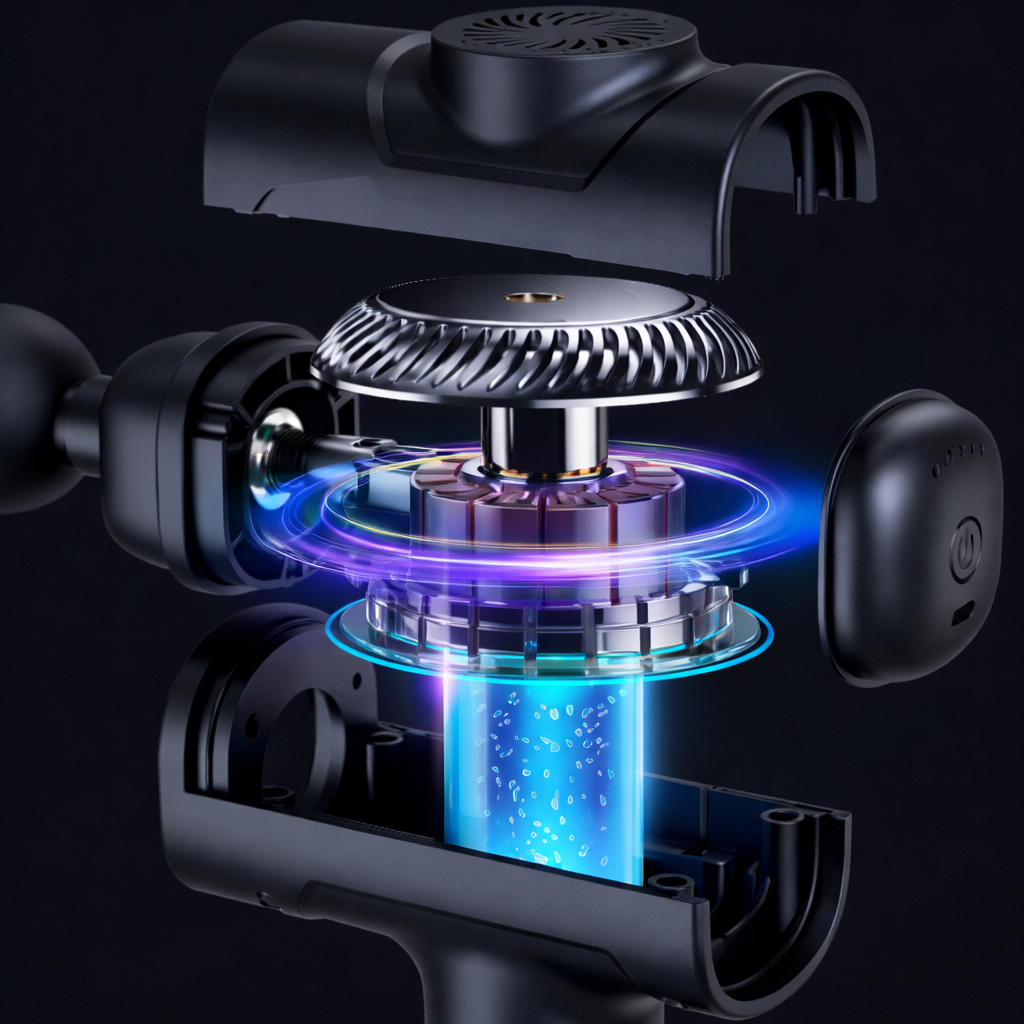 Mini Pistolet de Massage – 8 embouts