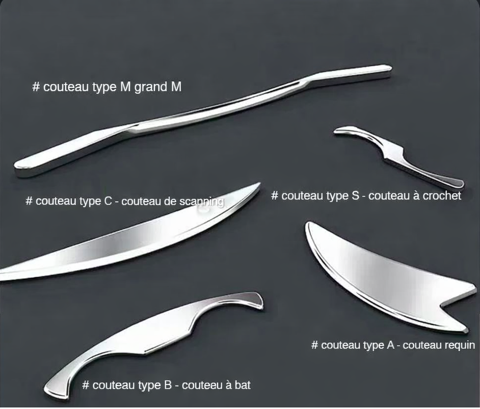 Kit d’outils de massage en acier inoxydable (5 pièces)