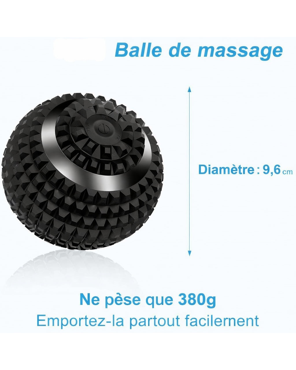 Balle de massage vibrante – 4 intensités & rechargeable