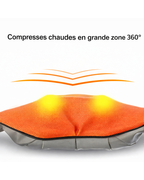 Châle de massage pétrissage + chaleur – Nuque, épaules & haut du dos.