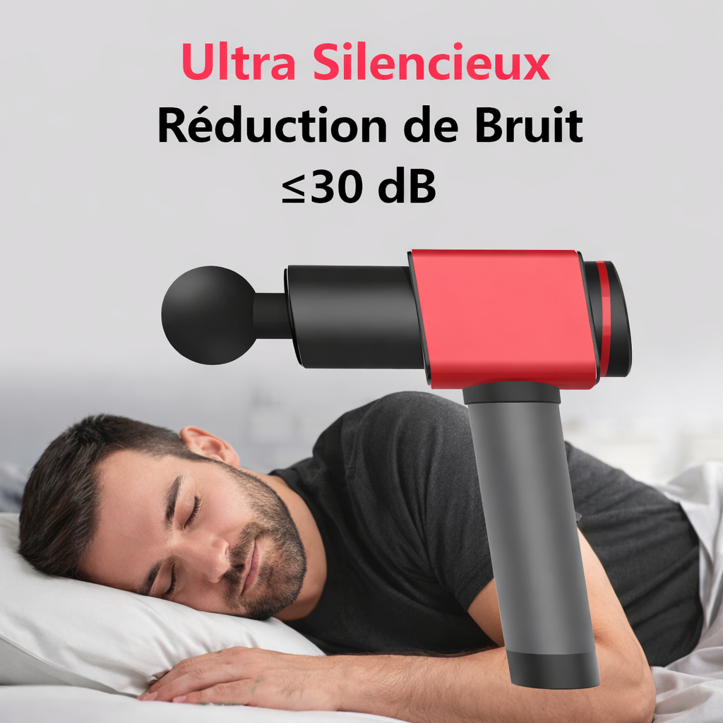 Pistolet de Massage – Ultra Silencieux (6 embouts)