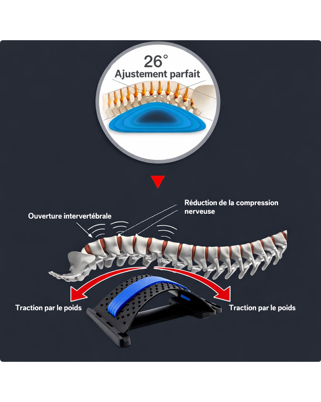 Support de relaxation réglable