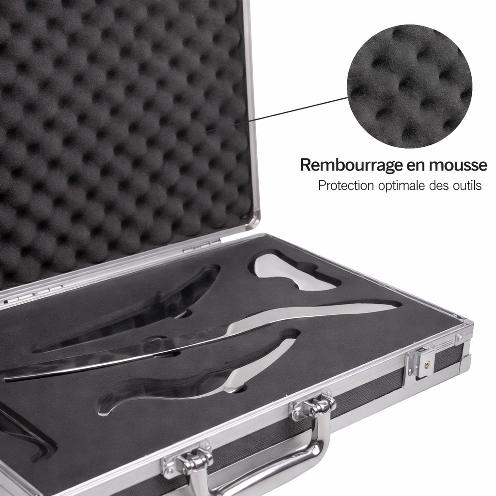 Kit d’outils de massage en acier inoxydable (set)