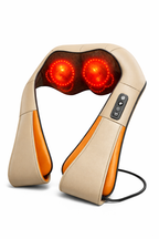 Châle de massage pétrissage + chaleur – Nuque, épaules & haut du dos.