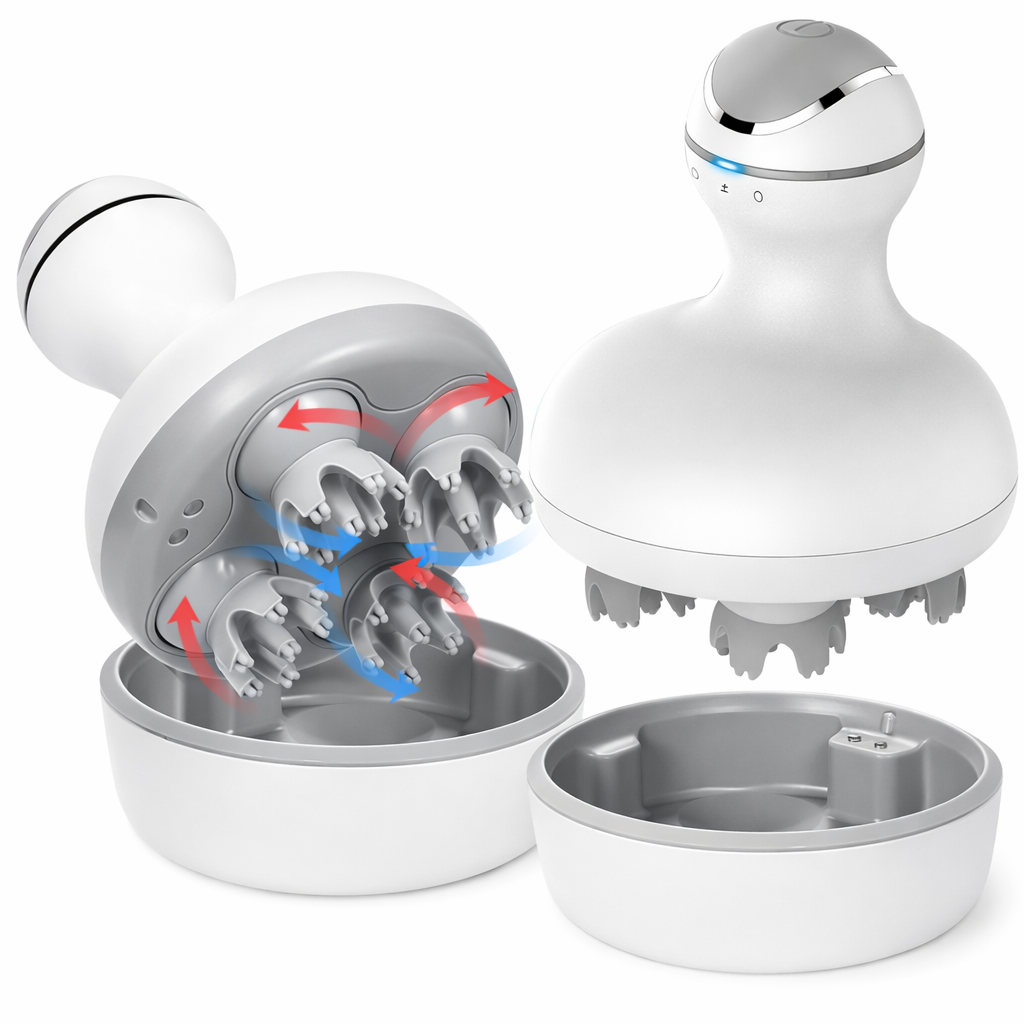 Appareil de massage sans fil pour cuir chevelu