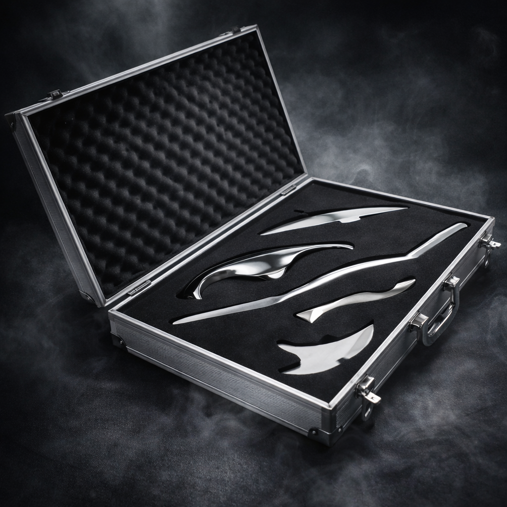 Kit d’outils de massage en acier inoxydable (set)