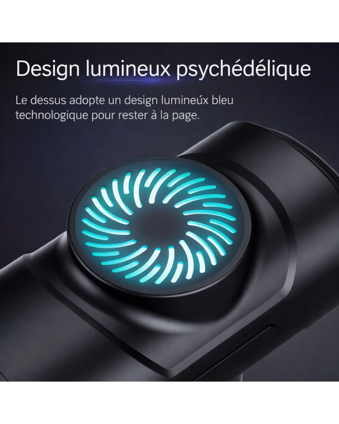 Mini Pistolet de Massage – 8 embouts