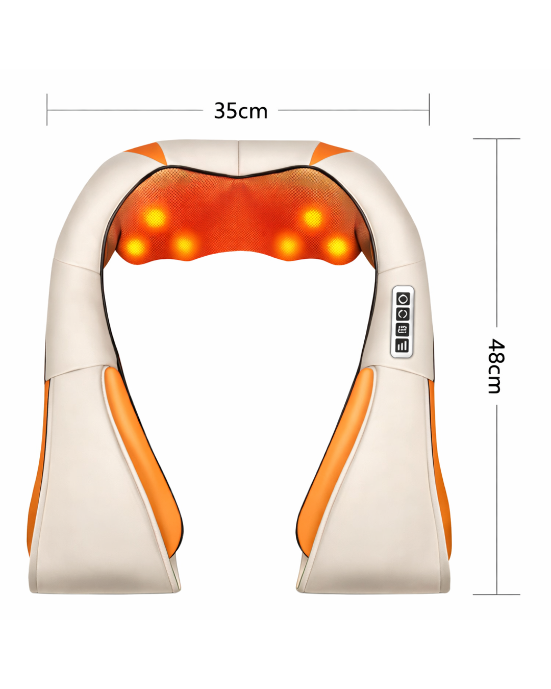 Châle de massage pétrissage + chaleur – Nuque, épaules & haut du dos.