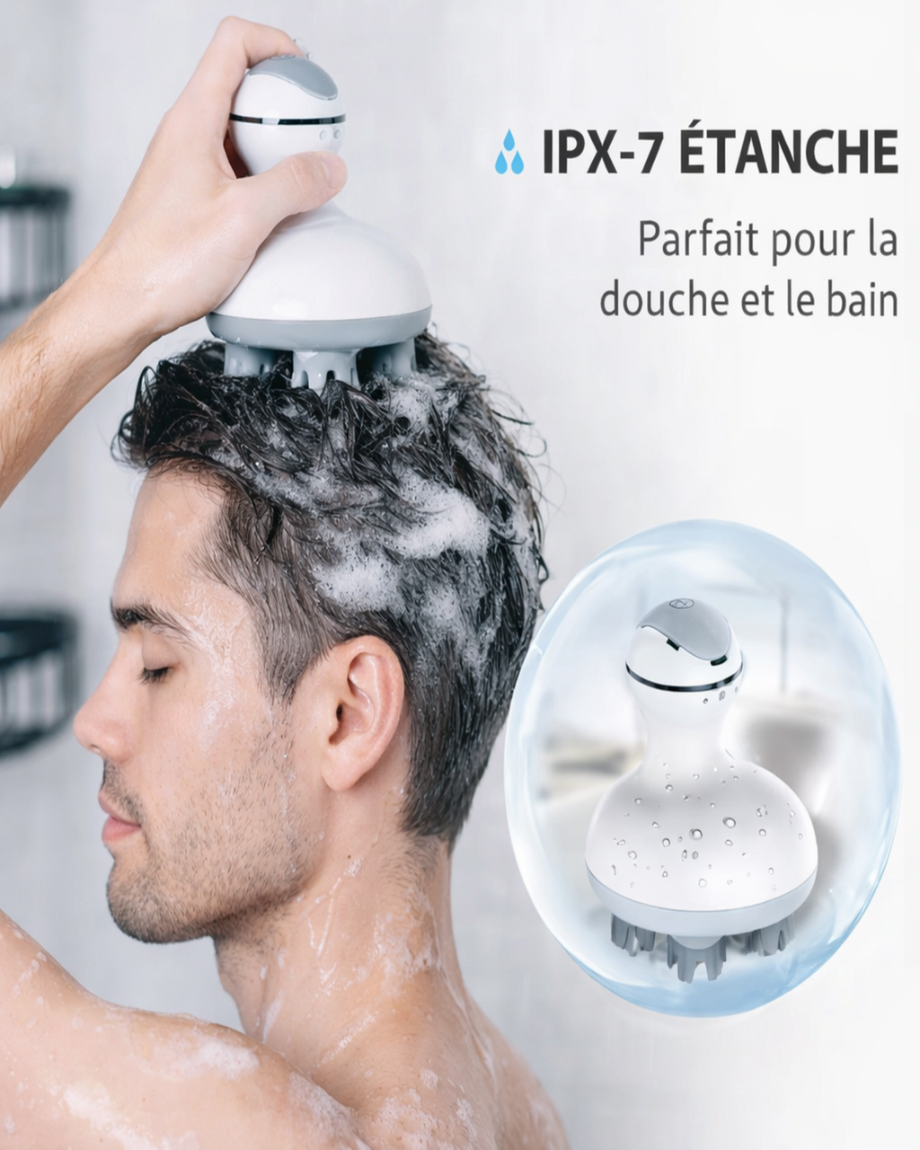 Masseur de cuir chevelu sans fil