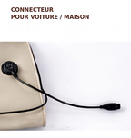 Châle de massage pétrissage + chaleur – Nuque, épaules & haut du dos.